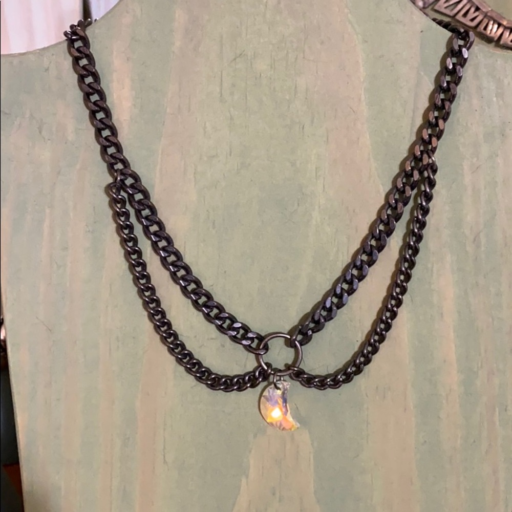 Gunmetal choker